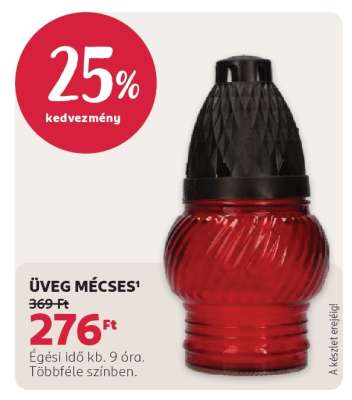 ÜVEG MÉCSES