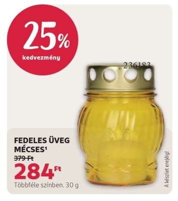FEDELES ÜVEG MÉCSES