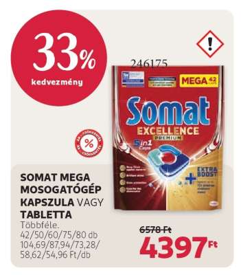 SOMAT MEGA MOSOGATÓGÉP KAPSZULA VAGY TABLETTA