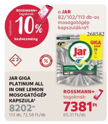 JAR GIGA PLATINUM ALL IN ONE LEMON MOSOGATÓGÉP KAPSZULA
