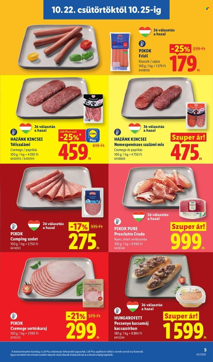 Lidl akciós újságok - 2026.10.22 - 2026.10.28. Oldal 5