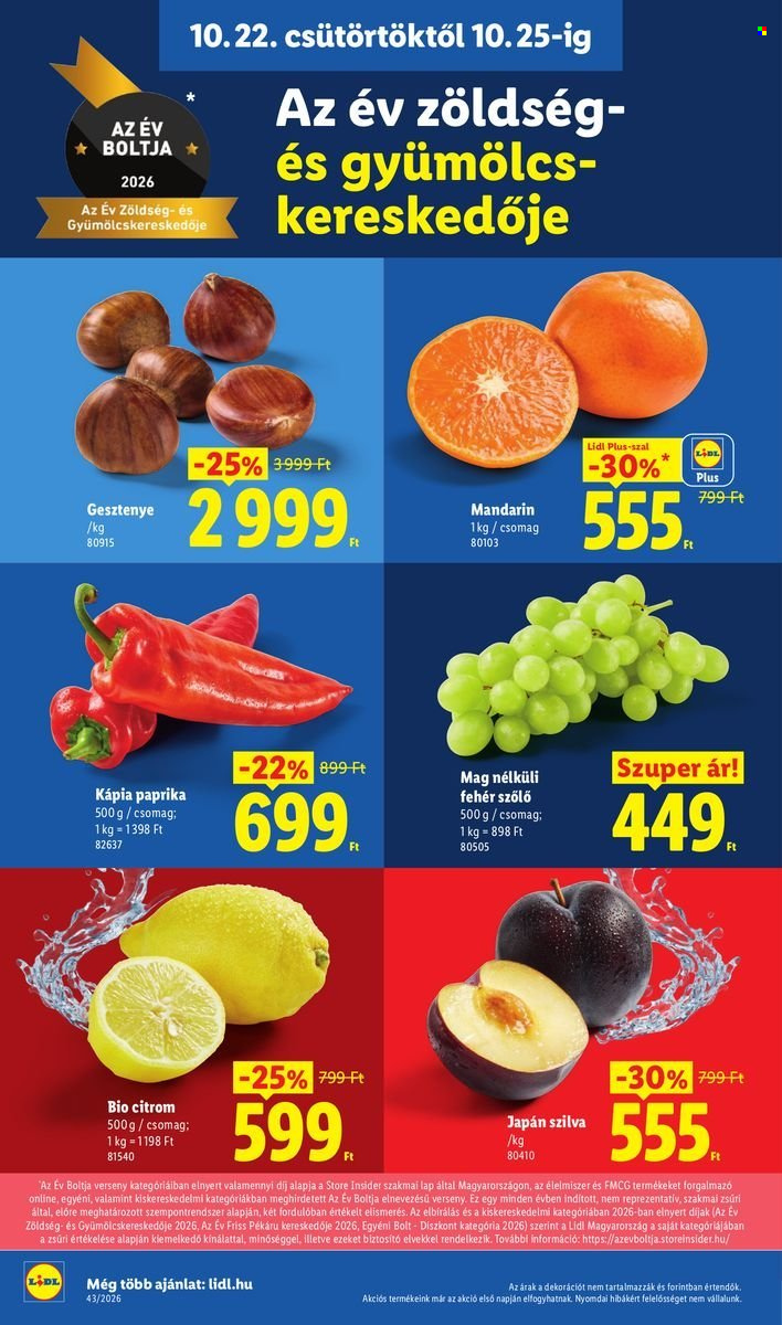 Lidl akciós újságok - 2026.10.22 - 2026.10.28. Oldal 10