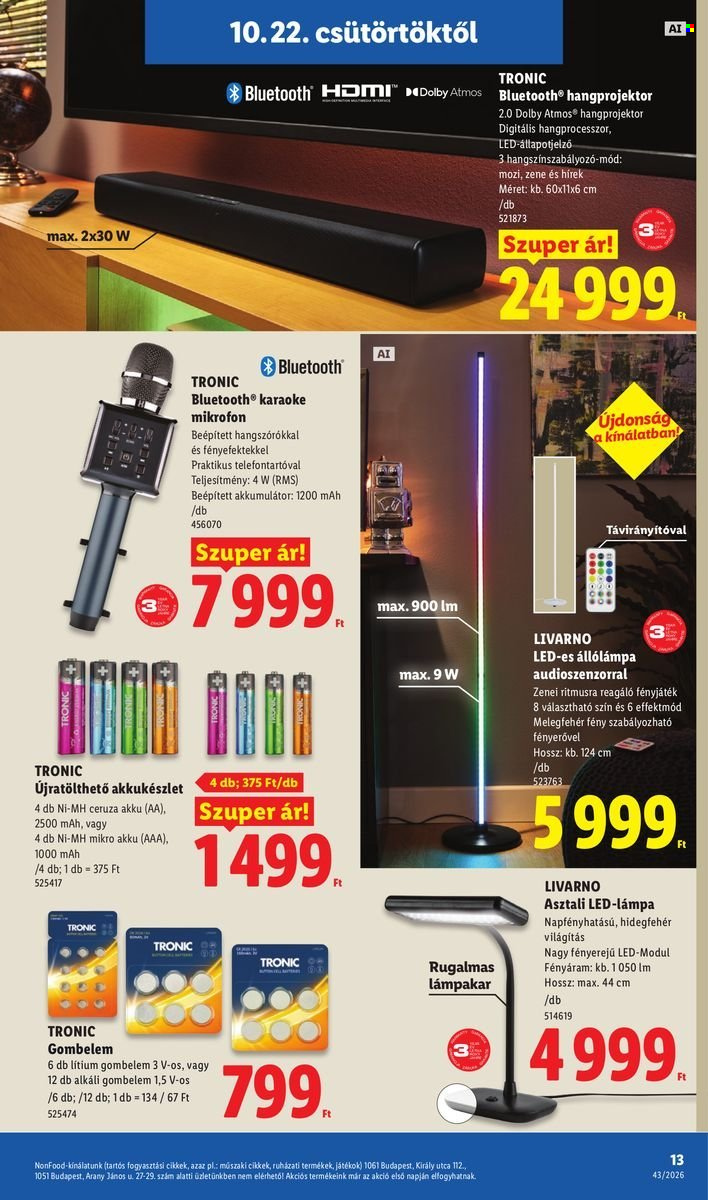 Lidl akciós újságok - 2026.10.22 - 2026.10.28. Oldal 13