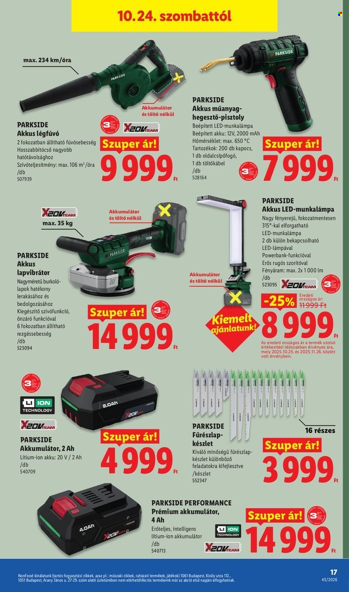 Lidl akciós újságok - 2026.10.22 - 2026.10.28. Oldal 17