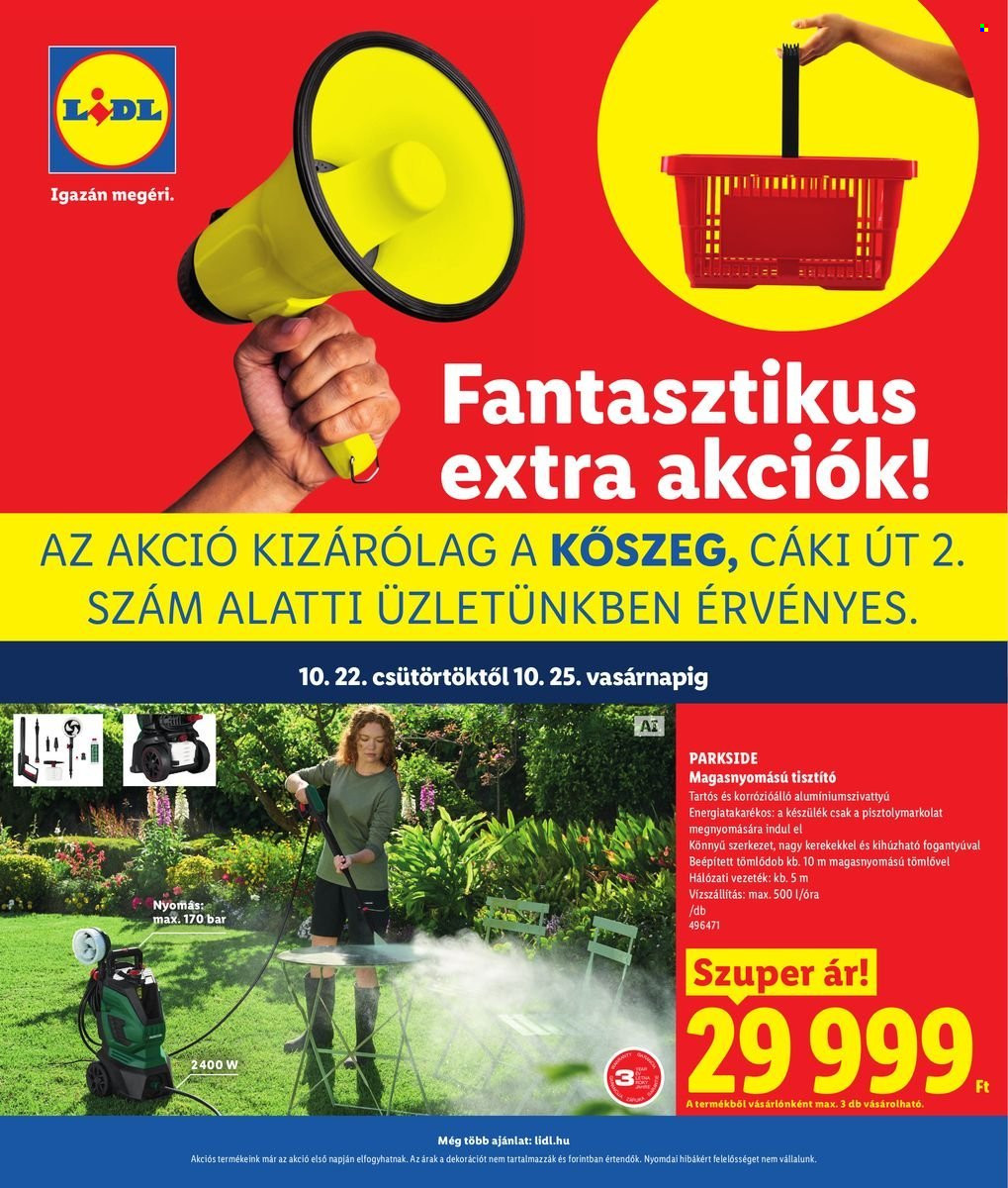 Lidl akciós újságok - 2026.10.22 - 2026.10.25. Oldal 1