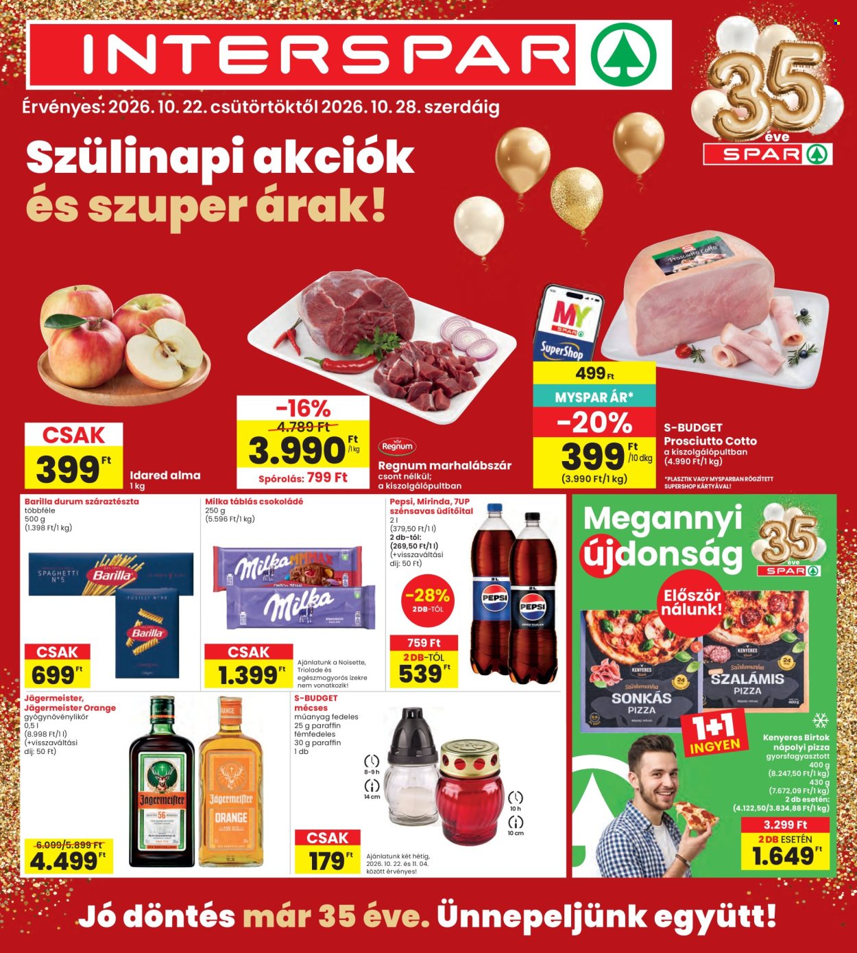 INTERSPAR akciós újságok - 2026.10.22 - 2026.10.28. Oldal 1