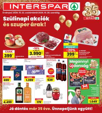 Újság INTERSPAR - 2026.10.22 - 2026.10.28.