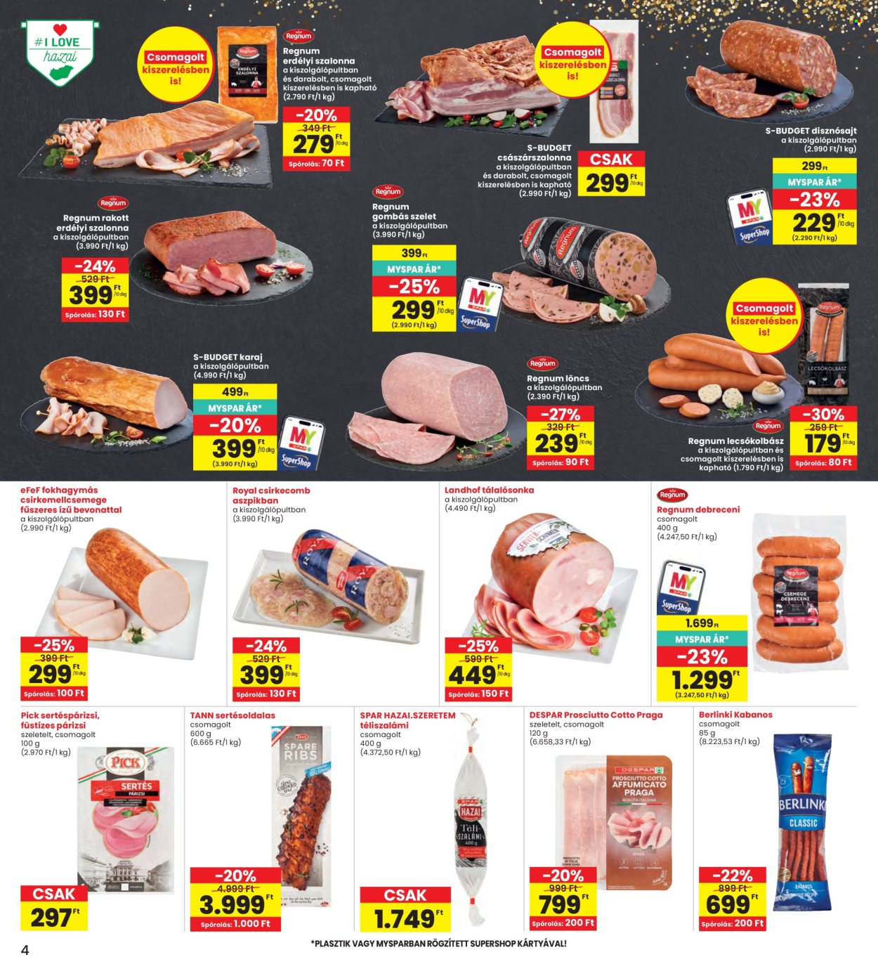 INTERSPAR akciós újságok - 2026.10.22 - 2026.10.28. Oldal 4