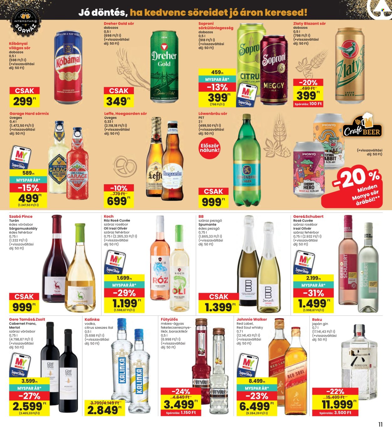 INTERSPAR akciós újságok - 2026.10.22 - 2026.10.28. Oldal 11