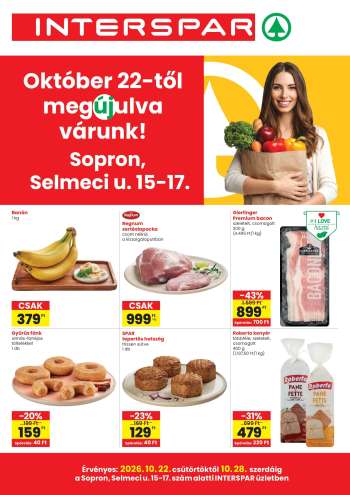 Újság INTERSPAR - 2026.10.22 - 2026.10.28.