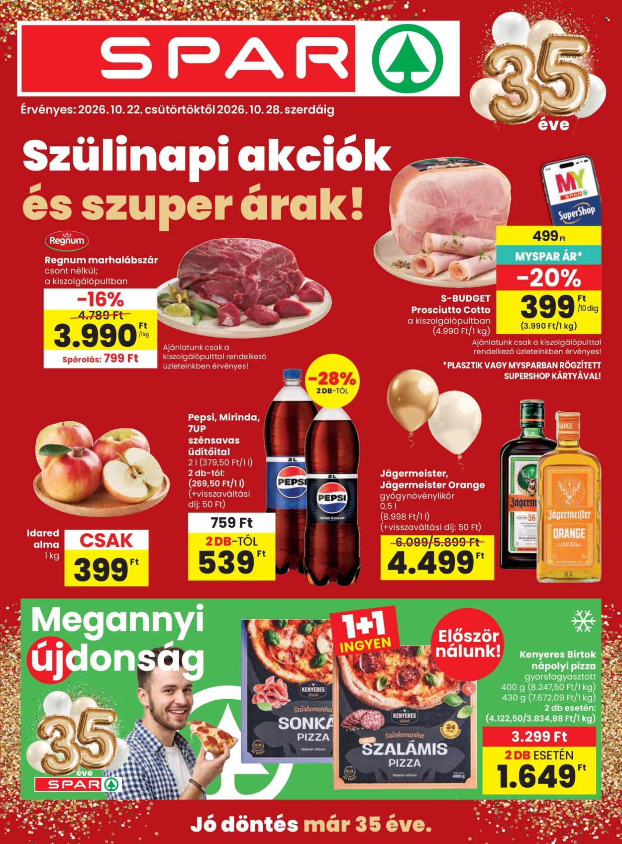 SPAR akciós újságok - 2026.10.22 - 2026.10.28. Oldal 1