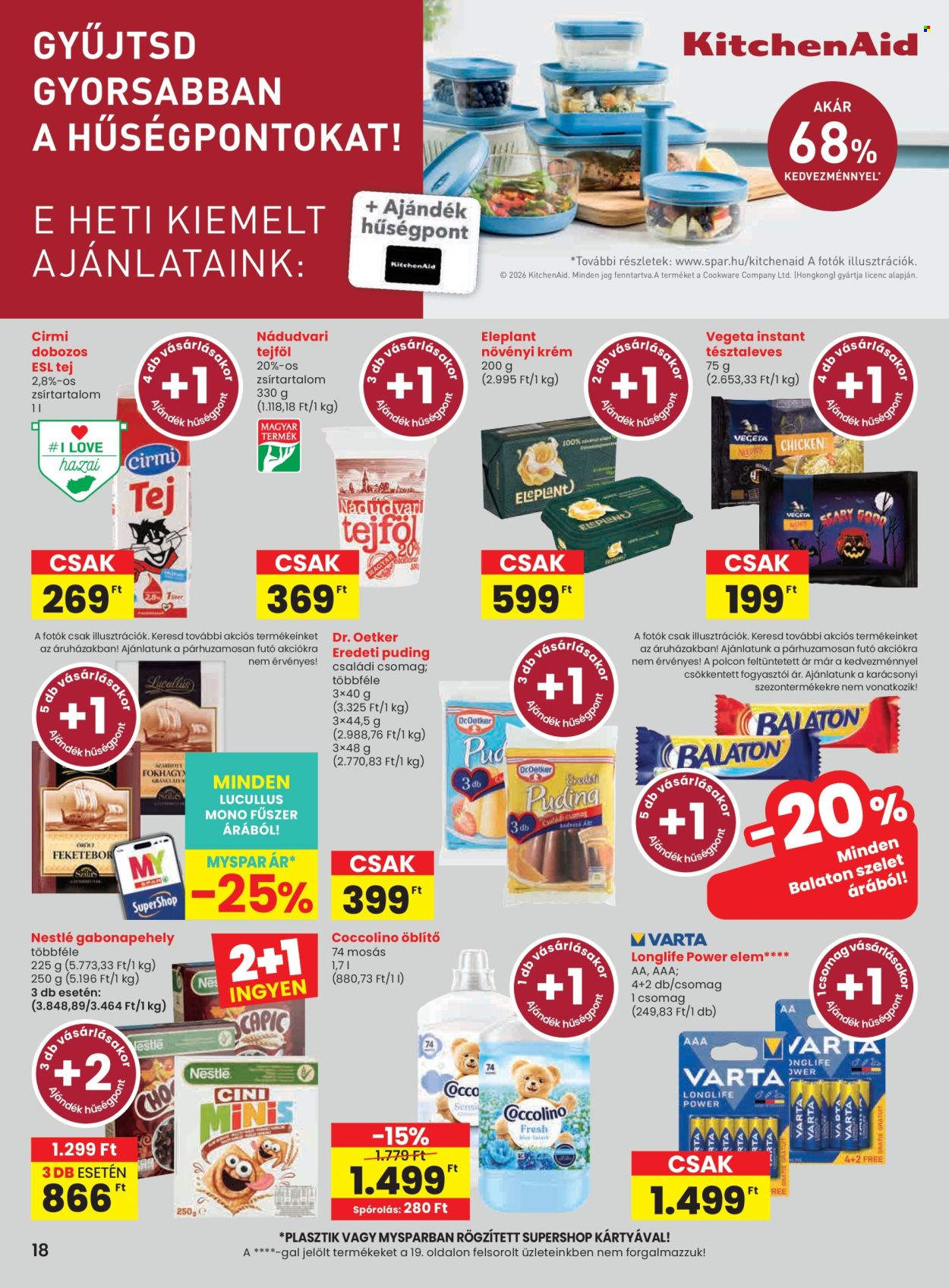 SPAR akciós újságok - 2026.10.22 - 2026.10.28. Oldal 18