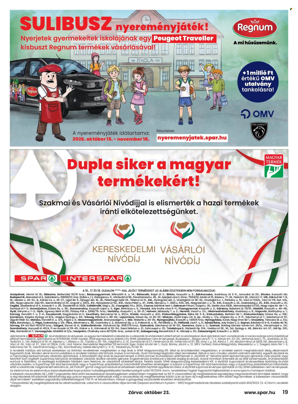 SPAR akciós újságok - 2026.10.22 - 2026.10.28. Oldal 19