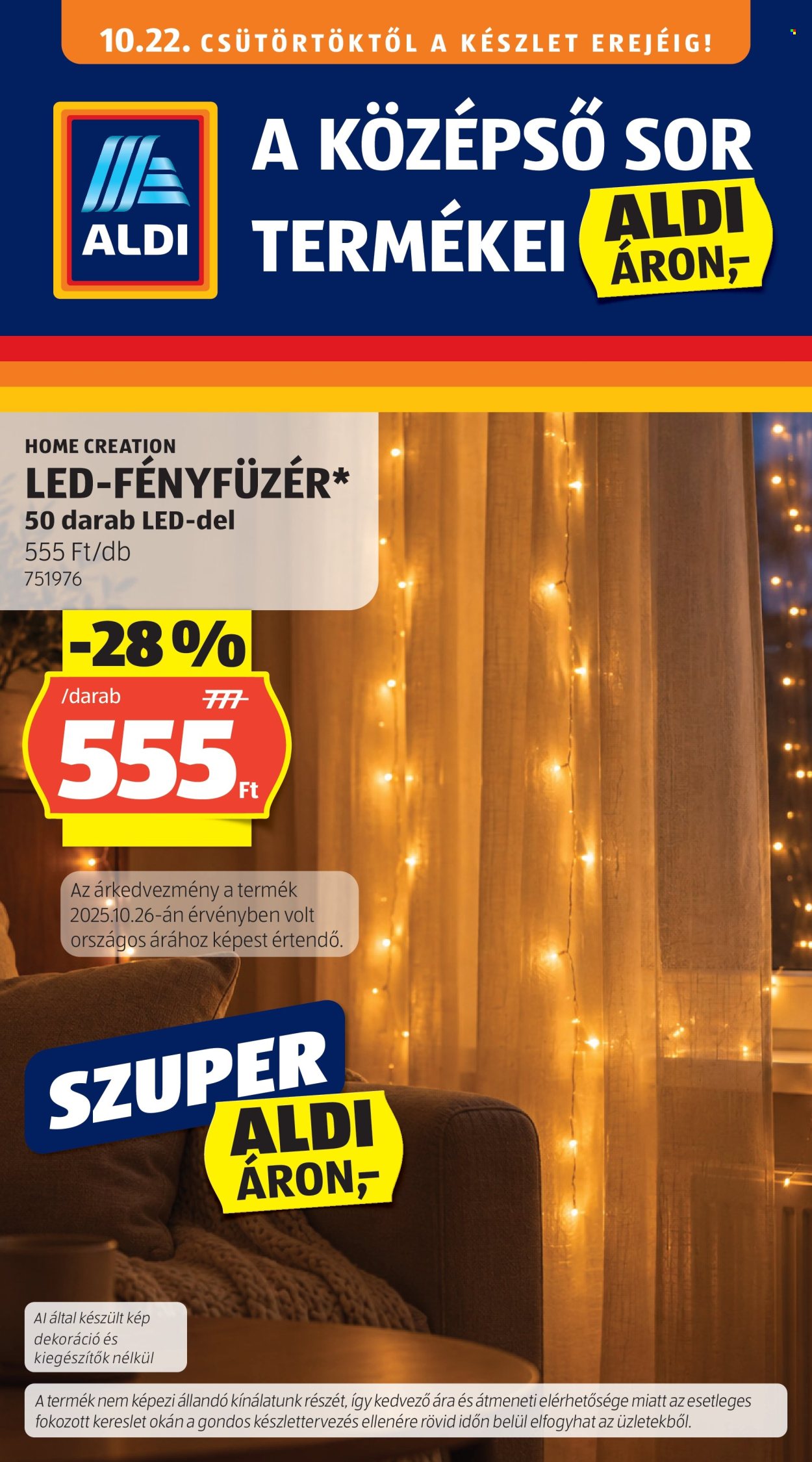Aldi akciós újságok - 2026.10.22 - 2026.10.28. Oldal 1