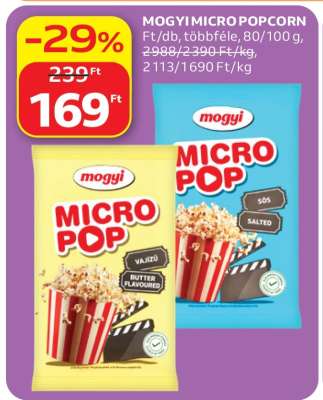 MOGYI Micro popcorn
