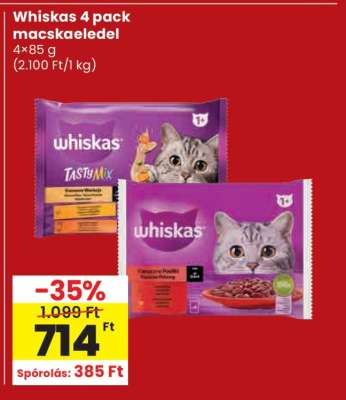 Whiskas 4 pack macskaeledel