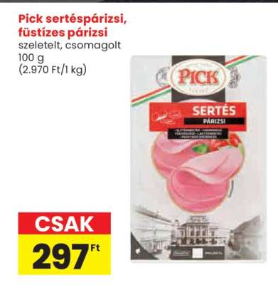 Pick sertéspárizsi, füstízes párizsi