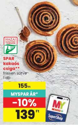 SPAR kakaós csiga
