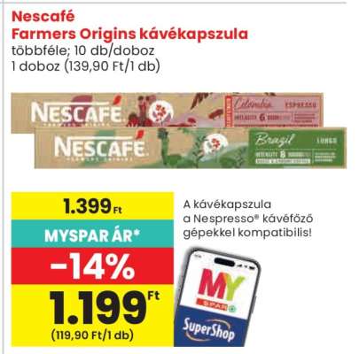 Nescafé Farmers Origins kávékapszula