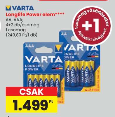 VARTA Longlife Power elem