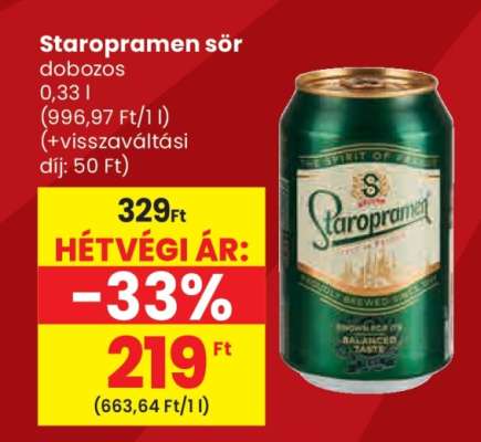 Staropramen sör