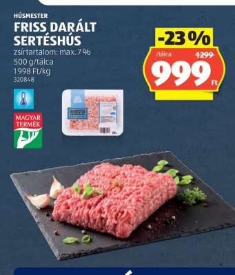 Friss, darált sertéshús
