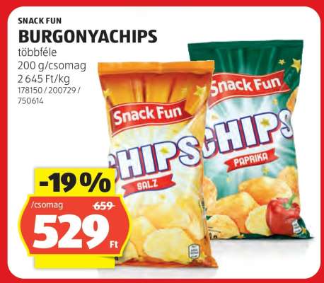 Snack Fun Burgonyachips