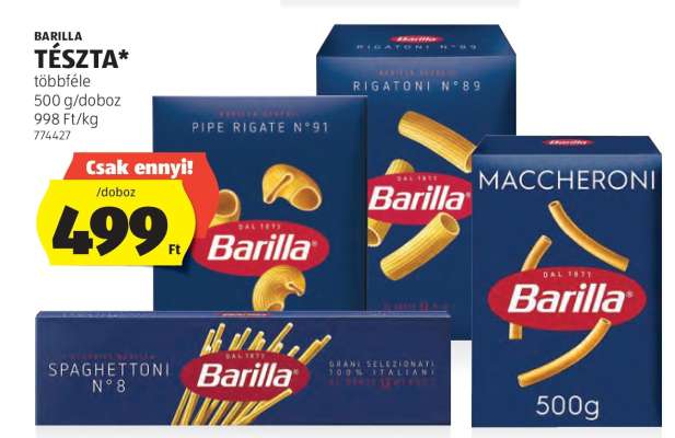 BARILLA TÉSZTA