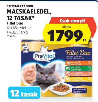 Prevital Cat Food Fillet Duo