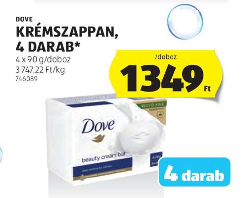 Dove Krémszappan, 4 darab