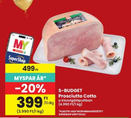 S-BUDGET Prosciutto Cotto
