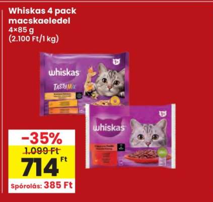 Whiskas 4 pack macskaeledel