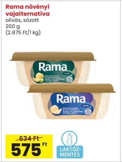 Rama növényi vajalternatíva