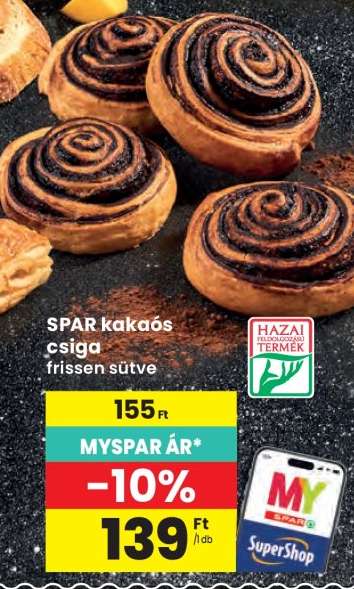 SPAR kakaós csiga