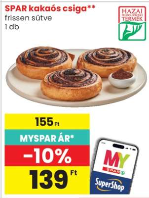 SPAR kakaós csiga