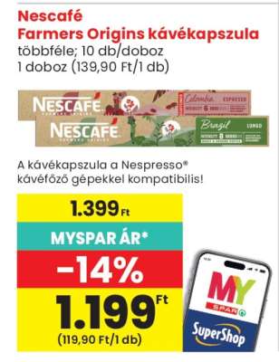 Nescafé Farmers Origins kávékapszula