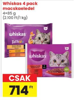 Whiskas 4 pack macskaeledel