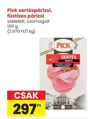 Pick sertéspárizsi, füstízes párizsi