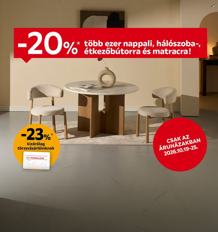 XXXLutz akciós újságok - 2026.10.19 - 2026.10.25. Oldal 1
