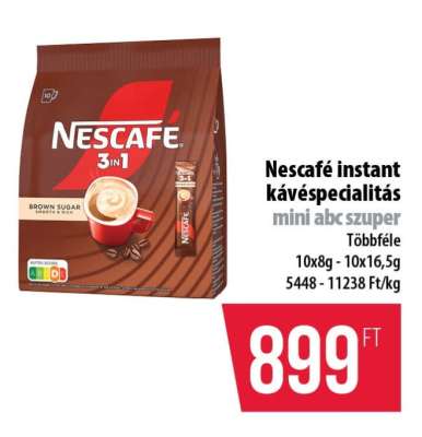 Nescafé instant kávéspecialitás