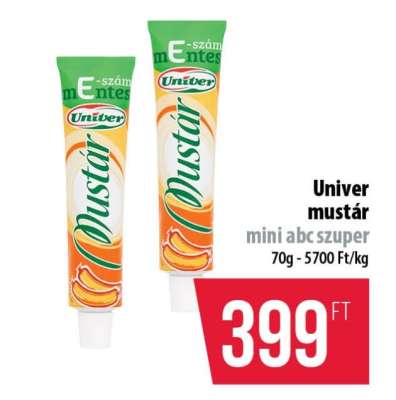 UNIVER﻿﻿ Mustár*