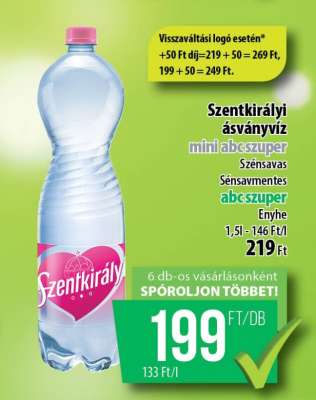 SZENTKIRÁLYI Ásványvíz