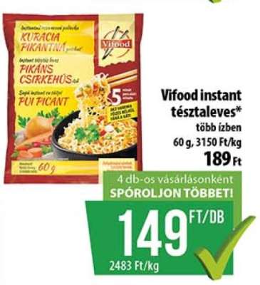 Vifood instant tésztaleves