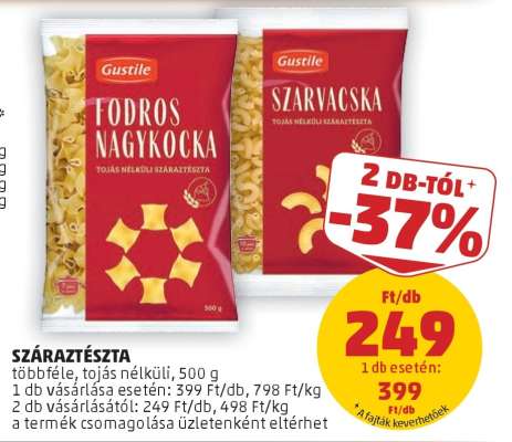 Gustile Száraztészta