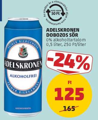 Adelskronen Dobozos Sör