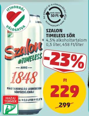 Szalon Timeless Sör