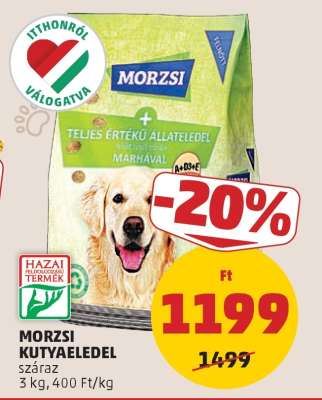 MORZSI KUTYAELEDEL