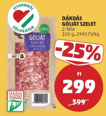 DÁRDÁS GÓLIÁT SZELET