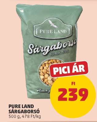 PURE LAND SÁRGABORSÓ
