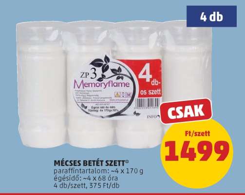 MÉCSES BETÉT SZETT